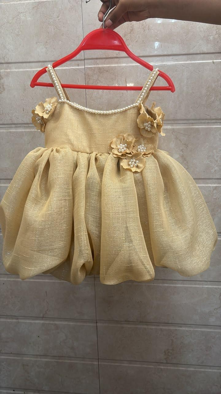 Aurelia – Golden Shimmer Fairy Bubble Dress