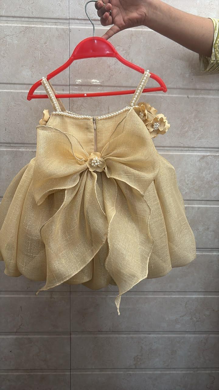 Aurelia – Golden Shimmer Fairy Bubble Dress